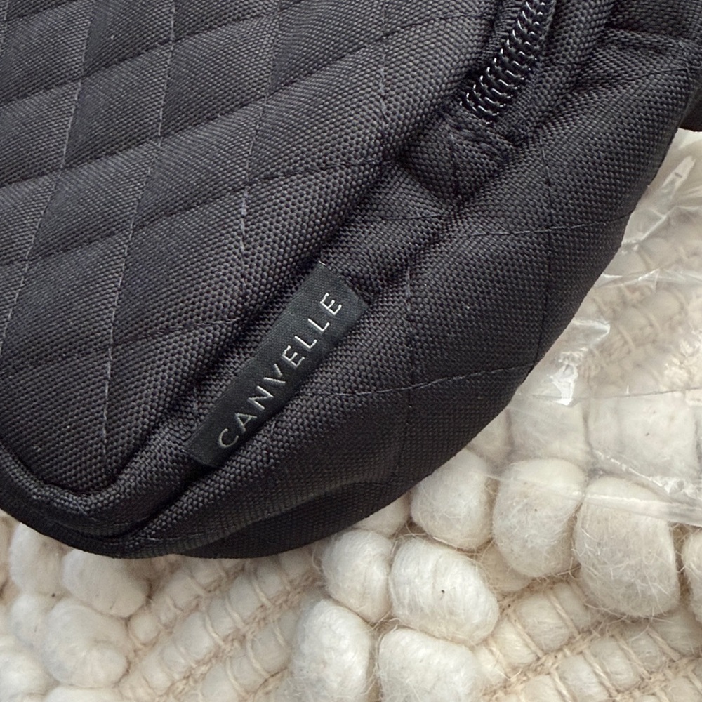 CANVELLE NWT Black Quilted Crossbody Bag, Medium size - NWT ships fast - Picture 11 of 11